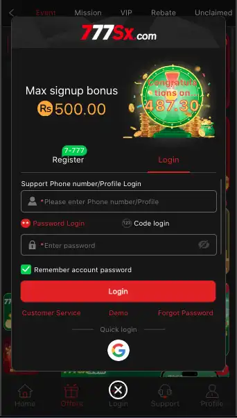 777SX Game App